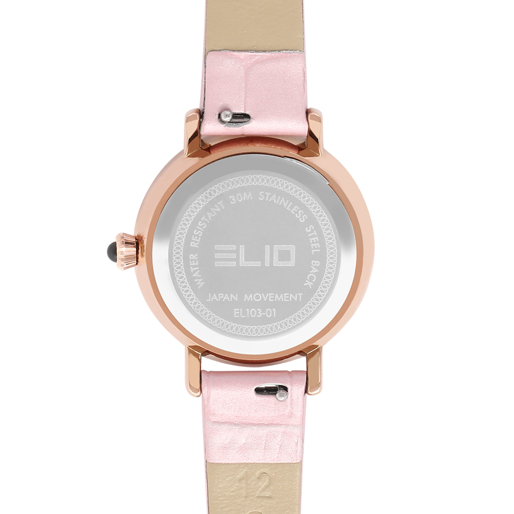 Đồng hồ ELIO 28 mm Nữ EL103-01 Màu Hồng