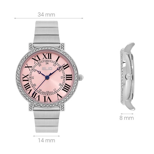 Đồng hồ ELIO 34 mm Nữ ES118-01 Màu Bạc