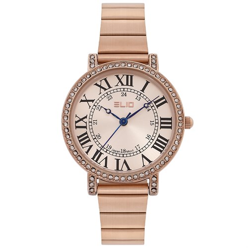 Đồng hồ ELIO 34 mm Nữ ES118-02 Màu Vàng Hồng