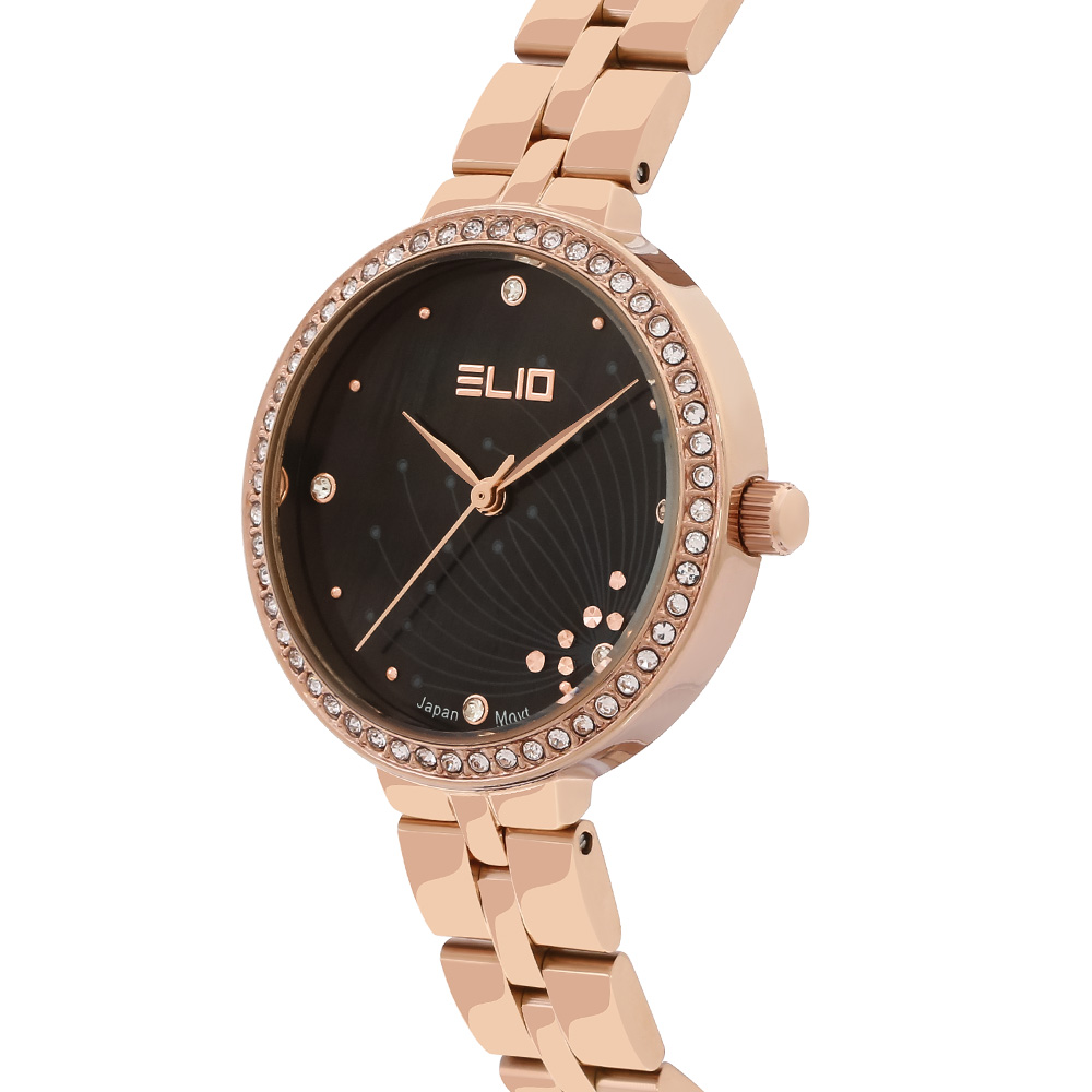 Đồng hồ ELIO Flower 30 mm Nữ ES119-02 Màu Vàng Hồng