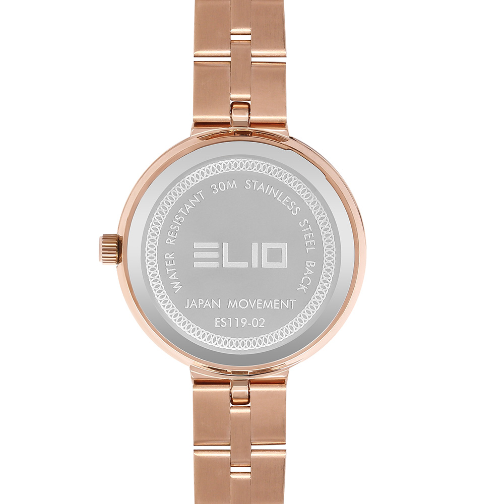 Đồng hồ ELIO Flower 30 mm Nữ ES119-02 Màu Vàng Hồng