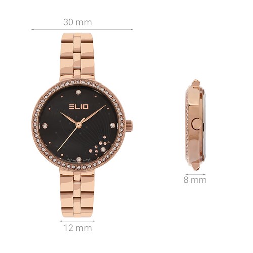 Đồng hồ ELIO Flower 30 mm Nữ ES119-02 Màu Vàng Hồng