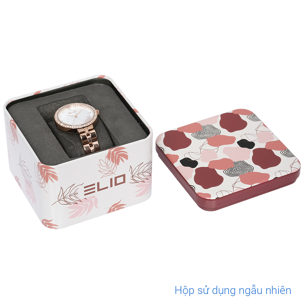 Đồng hồ ELIO Flower 32 mm Nữ ES119-03 Màu Vàng Hồng