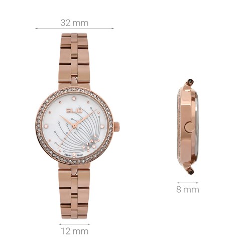 Đồng hồ ELIO Flower 32 mm Nữ ES119-03 Màu Vàng Hồng