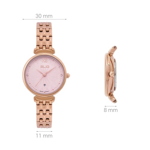 Đồng hồ ELIO Flower 30 mm Nữ ES120-02 Màu Vàng Hồng