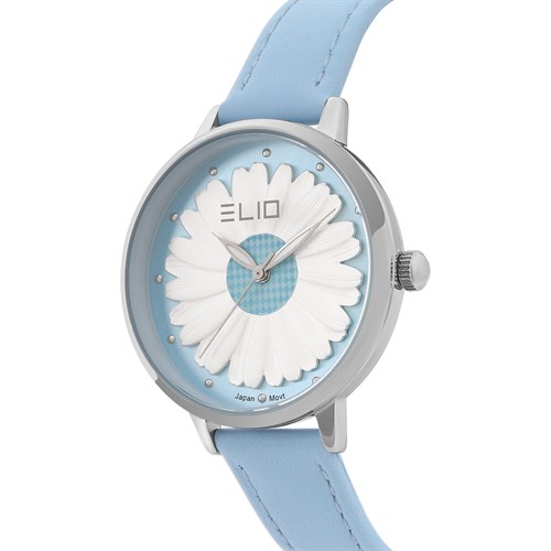 Đồng hồ ELIO Flower 35 mm Nữ EL105-01 Màu Xanh Dương