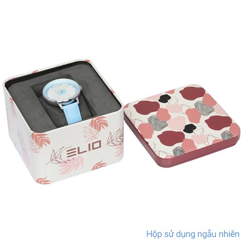 Đồng hồ ELIO Flower 35 mm Nữ EL105-01 Màu Xanh Dương