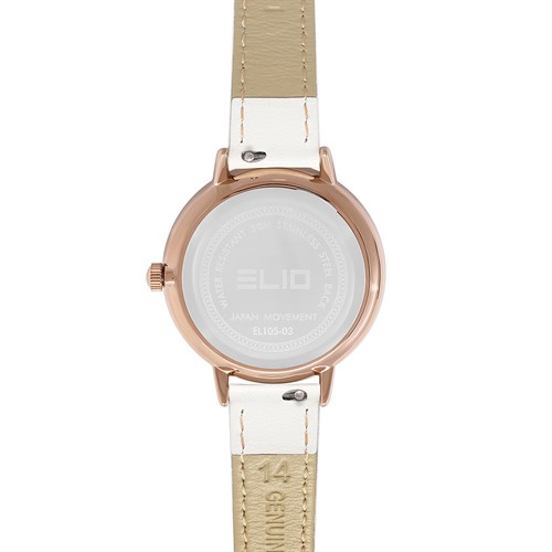 Đồng hồ ELIO Flower 35 mm Nữ EL105-03 Màu Trắng