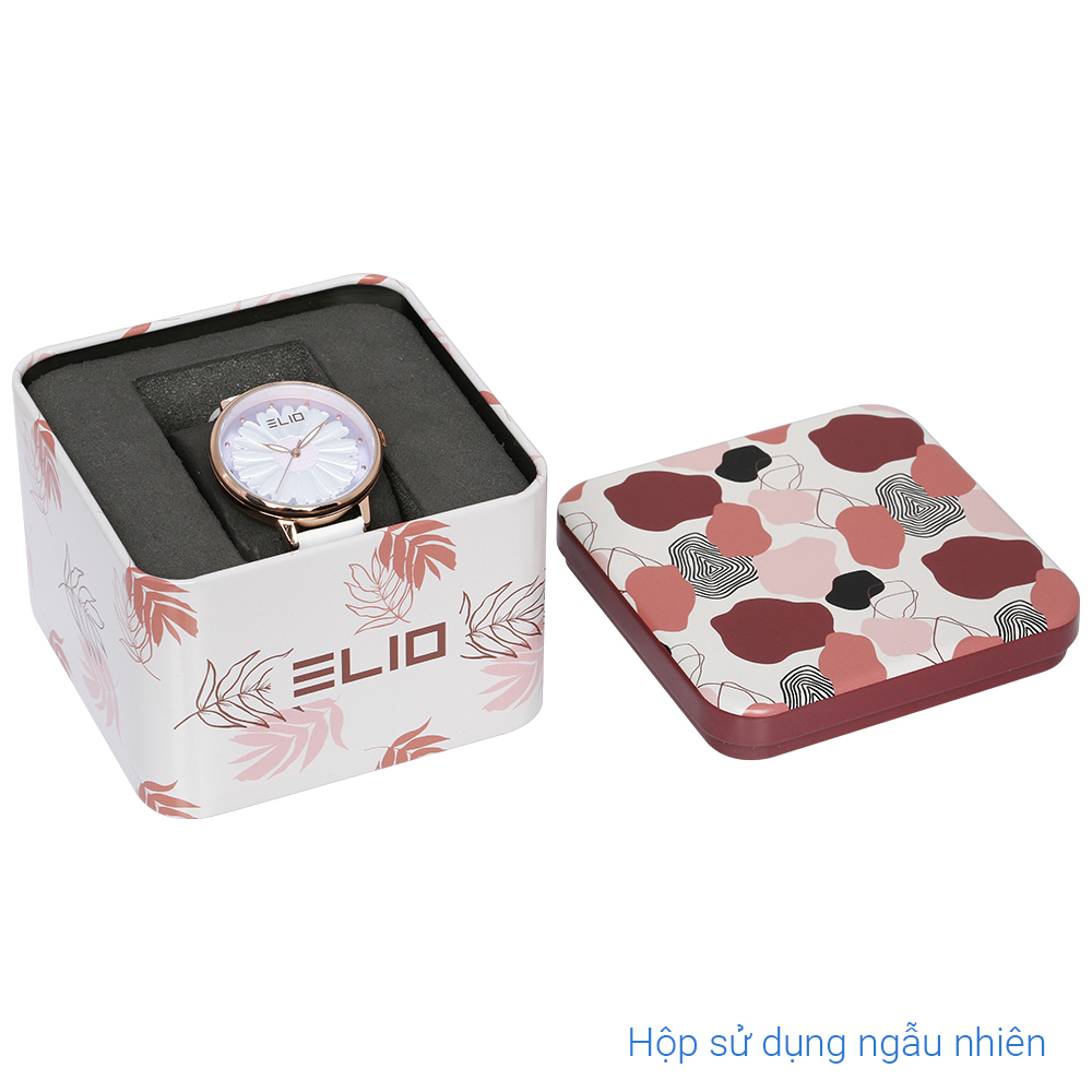 Đồng hồ ELIO Flower 35 mm Nữ EL105-03 Màu Trắng