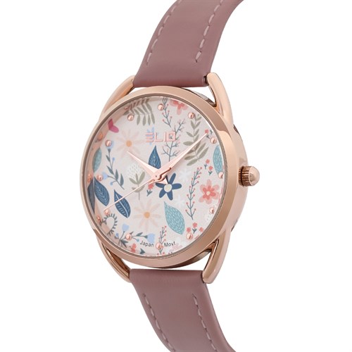 Đồng hồ ELIO Flower 32 mm Nữ EL108-02 Màu Hồng