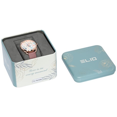 Đồng hồ ELIO Flower 32 mm Nữ EL108-02 Màu Hồng