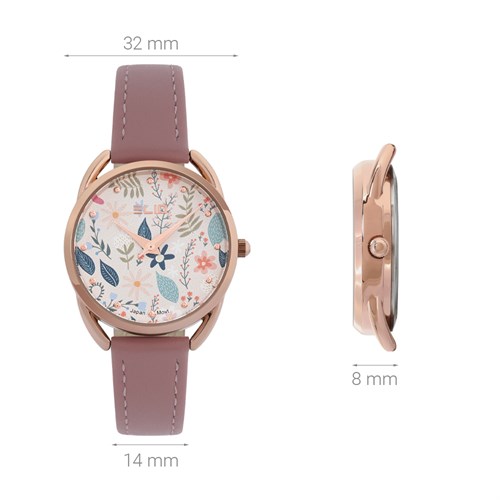 Đồng hồ ELIO Flower 32 mm Nữ EL108-02 Màu Hồng