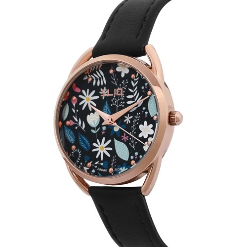 Đồng hồ ELIO Flower 32 mm Nữ EL108-03 Màu Đen