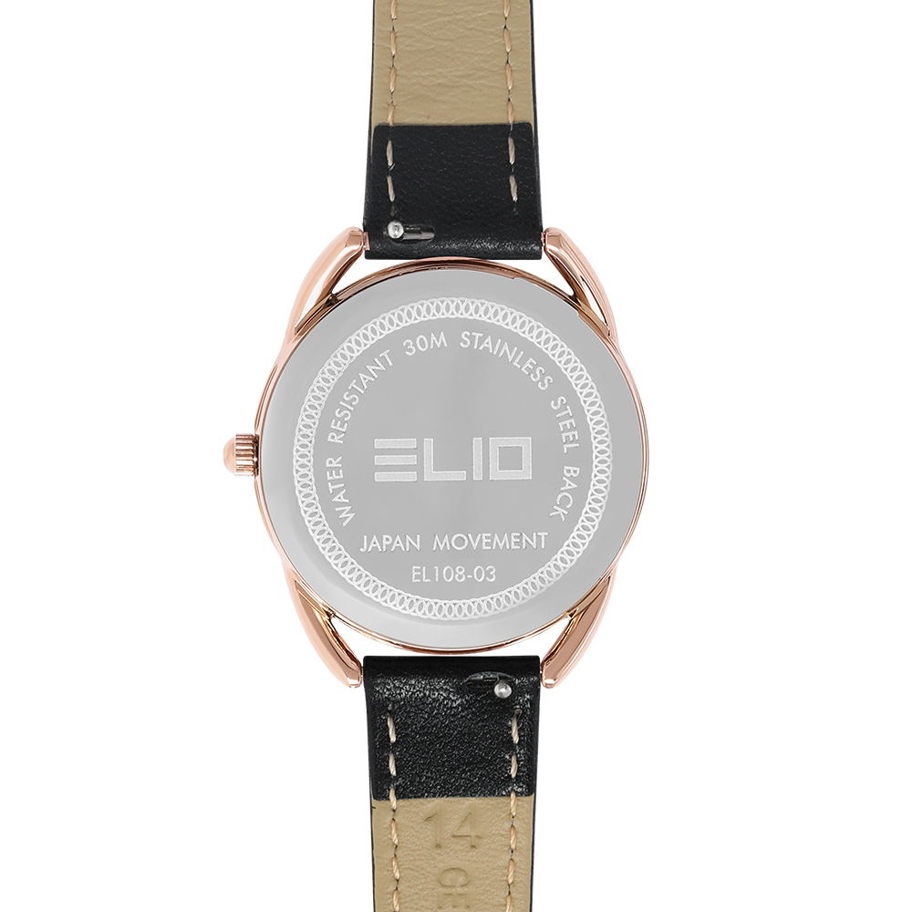 Đồng hồ ELIO Flower 32 mm Nữ EL108-03 Màu Đen