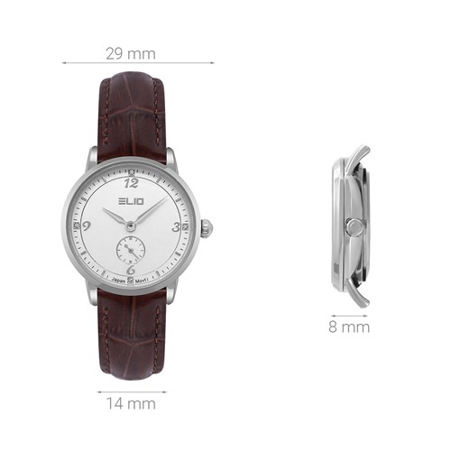 Đồng hồ ELIO 29 mm Nữ EL110-01 Màu Nâu