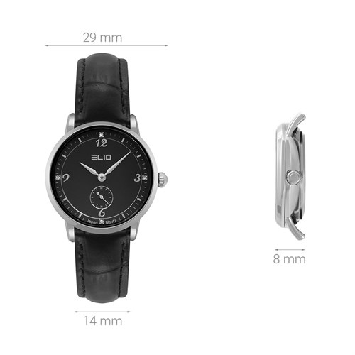 Đồng hồ ELIO 29 mm Nữ EL110-02 Màu Đen