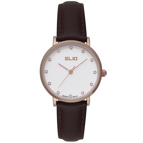 Đồng hồ ELIO 29 mm Nữ EL111-01 Màu Nâu