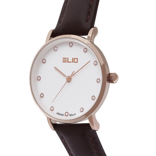 Đồng hồ ELIO 29 mm Nữ EL111-01 Màu Nâu