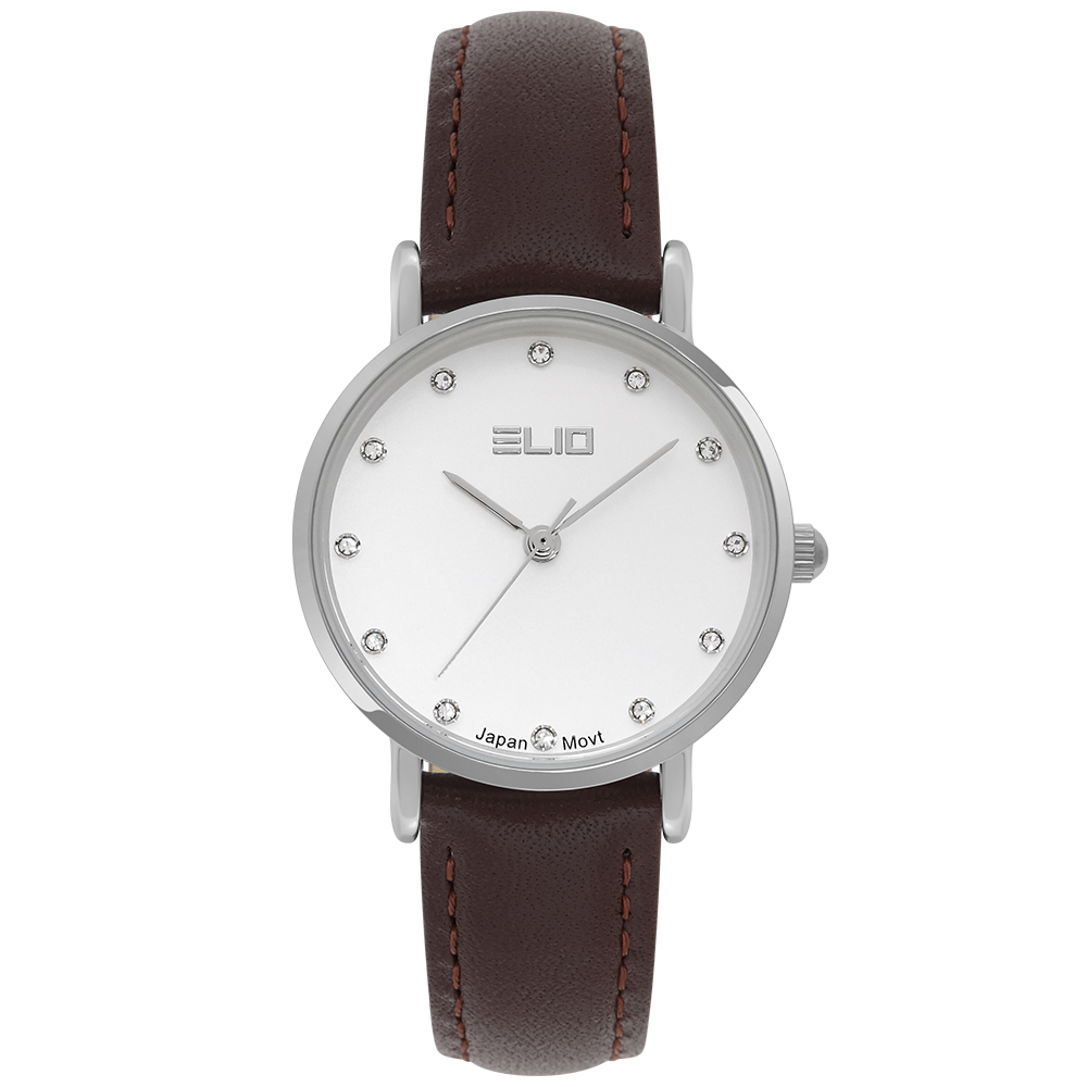 Đồng hồ ELIO 29 mm Nữ EL111-02 Màu Nâu