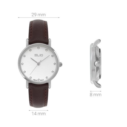 Đồng hồ ELIO 29 mm Nữ EL111-02 Màu Nâu