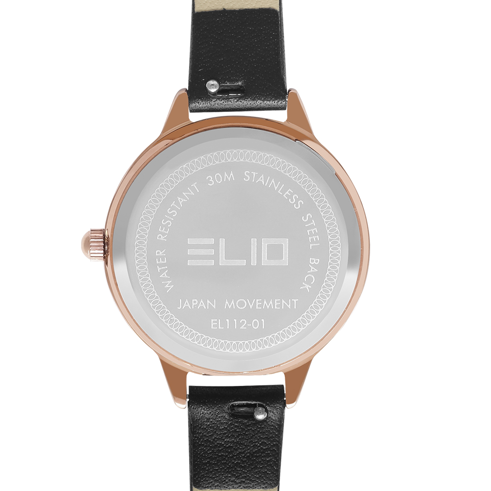 Đồng hồ ELIO 28 mm Nữ EL112-01 Màu Đen