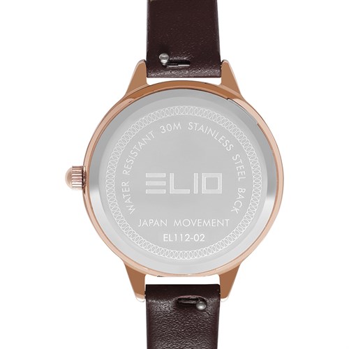 Đồng hồ ELIO 28 mm Nữ EL112-02 Màu Nâu