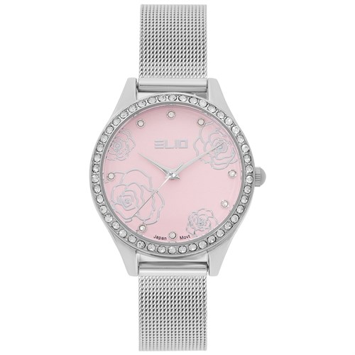 Đồng hồ ELIO Flower 33 mm Nữ ES124-01 Màu Bạc