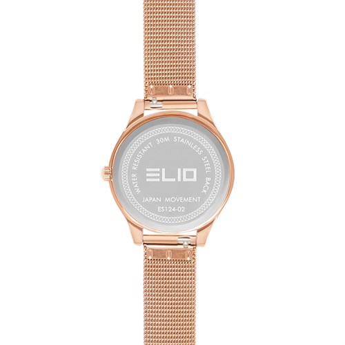 Đồng hồ ELIO Flower 33 mm Nữ ES124-02 Màu Vàng Hồng