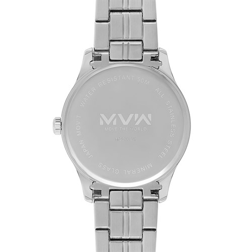 Đồng hồ MVW 40 mm Nam MS076-01 Màu Bạc