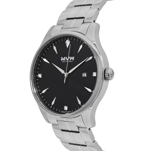 Đồng hồ MVW 40mm Nam MS076-02 Màu Bạc