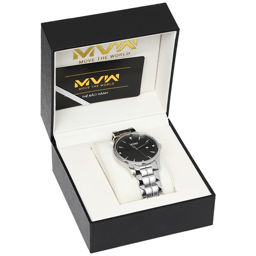 Đồng hồ MVW 40mm Nam MS076-02 Màu Bạc