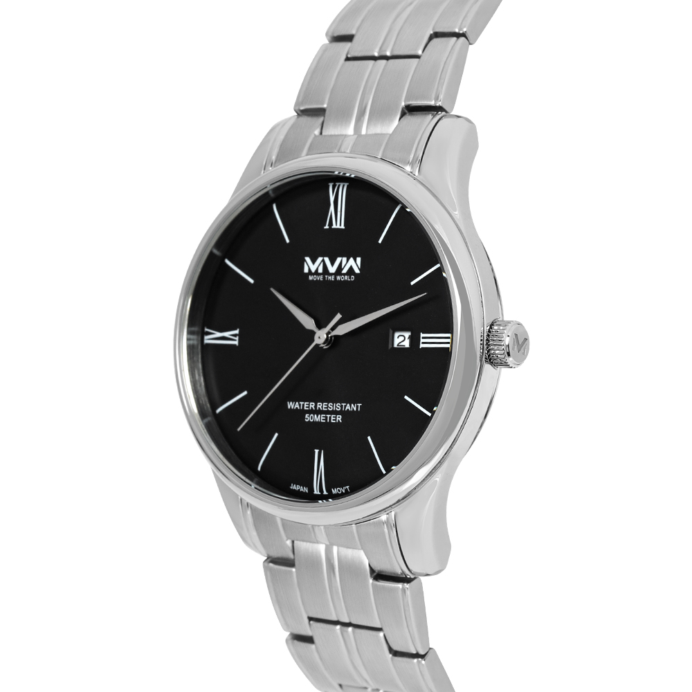 Đồng hồ MVW 39.6mm Nam MS078-01 Màu Bạc