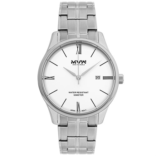 Đồng hồ MVW 39.6mm Nam MS078-02 Màu Bạc