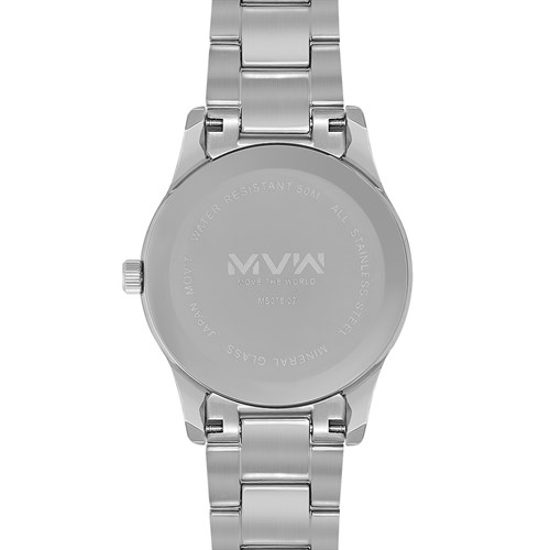 Đồng hồ MVW 39.6mm Nam MS078-02 Màu Bạc