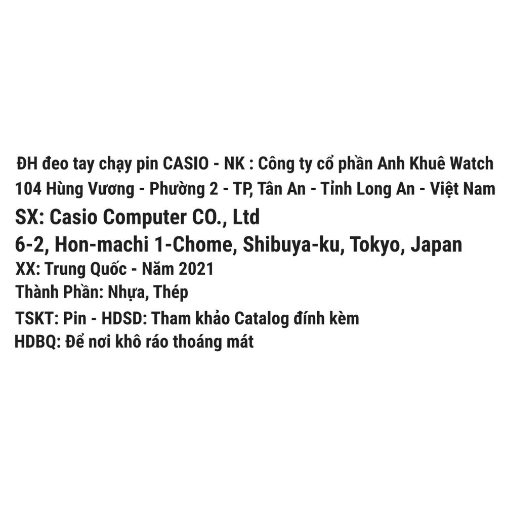 Đồng hồ casio 38.6 36.3mm nữ a168wemb-1bdf - ảnh sản phẩm 8