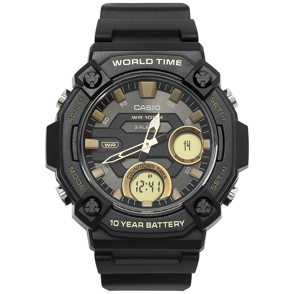 Đồng hồ CASIO Timeless 52 mm Nam AEQ-120W-9AVDF Màu Đen