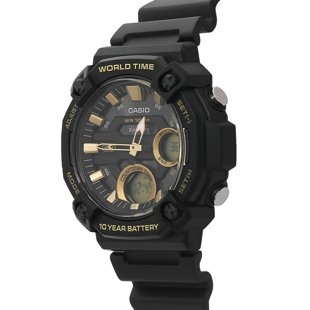 Đồng hồ CASIO Timeless 52 mm Nam AEQ-120W-9AVDF Màu Đen