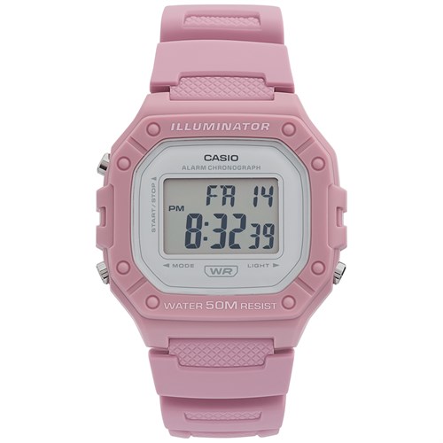 Đồng hồ CASIO 43 mm Unisex W-218HC-4AVDF Màu Hồng