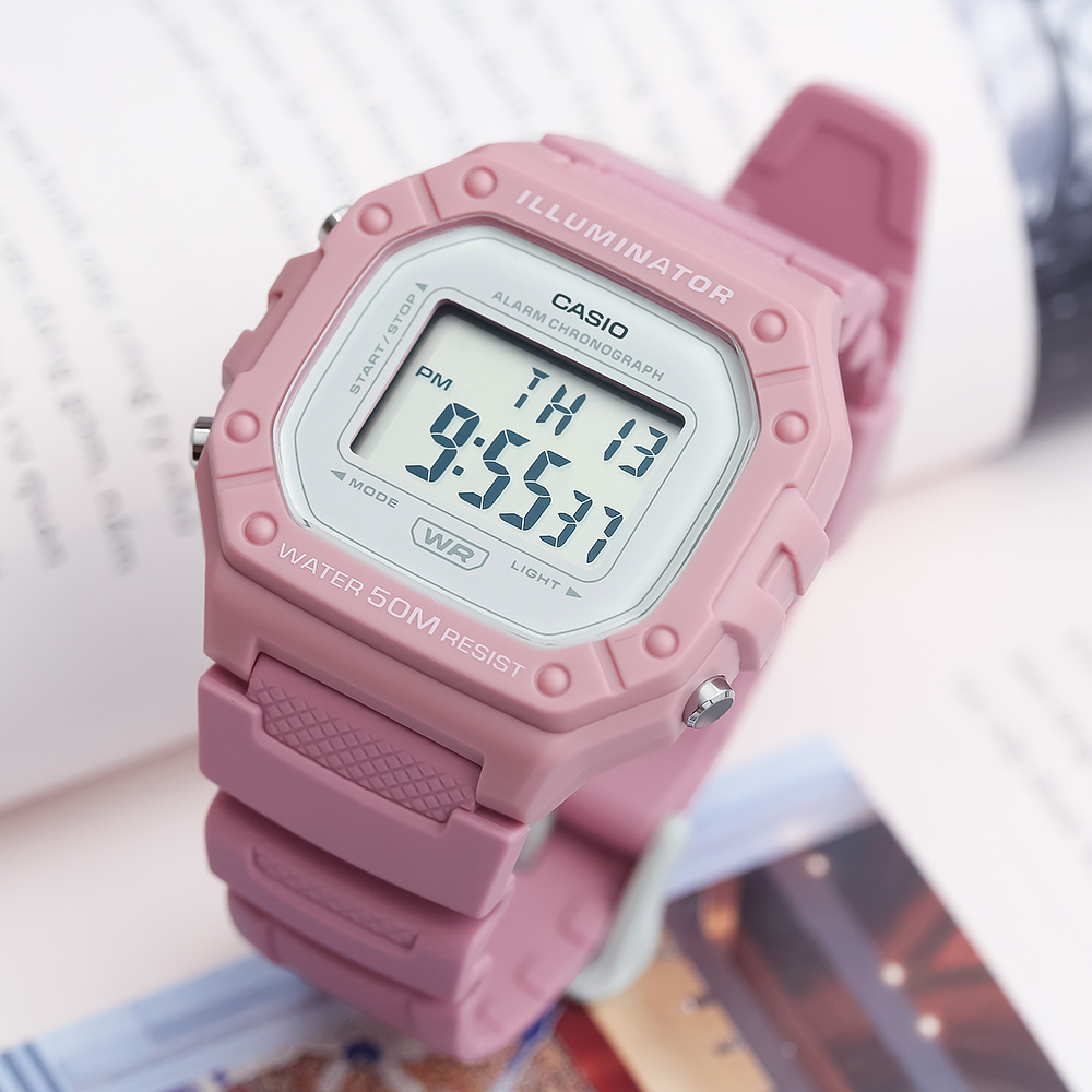 Đồng hồ CASIO 43 mm Unisex W-218HC-4AVDF
