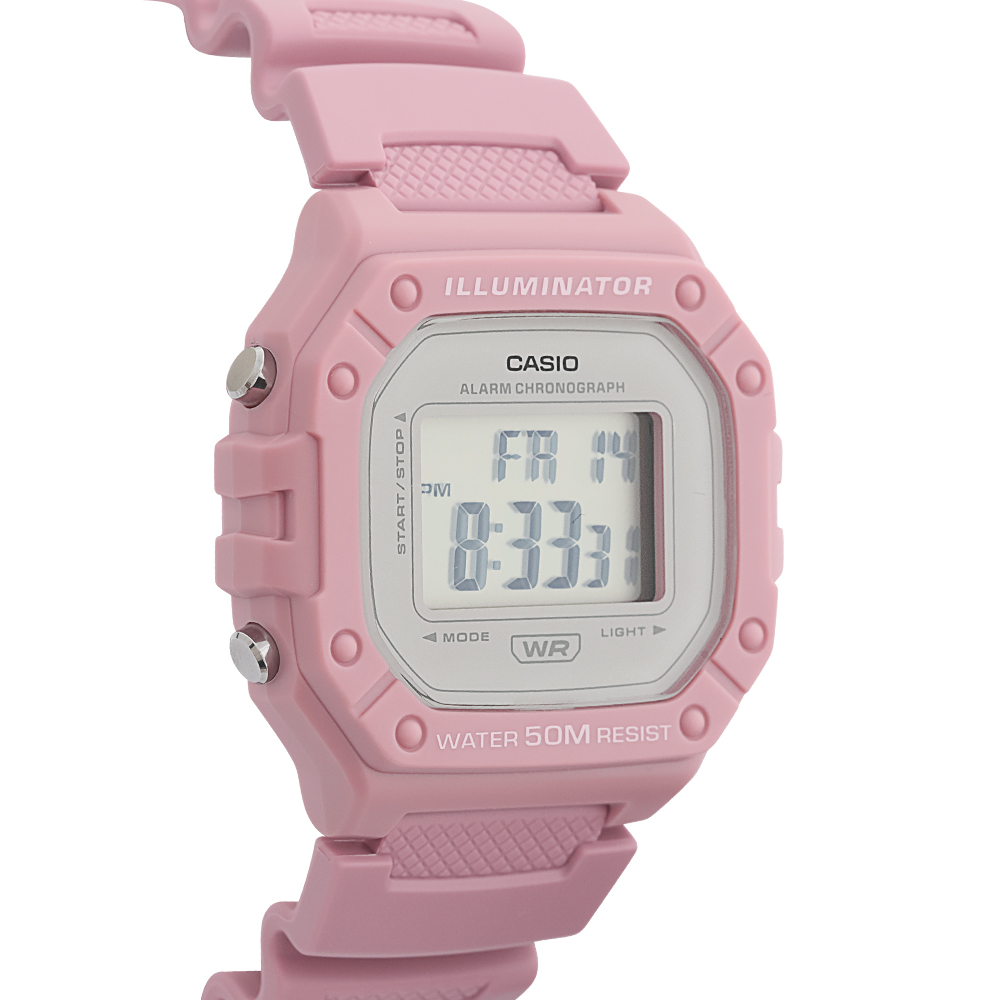 Đồng hồ CASIO Timeless 43 mm Unisex W-218HC-4AVDF Màu Hồng