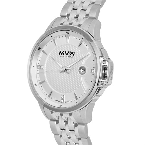 Đồng hồ MVW 41 mm Nam MS081-01 Màu Bạc