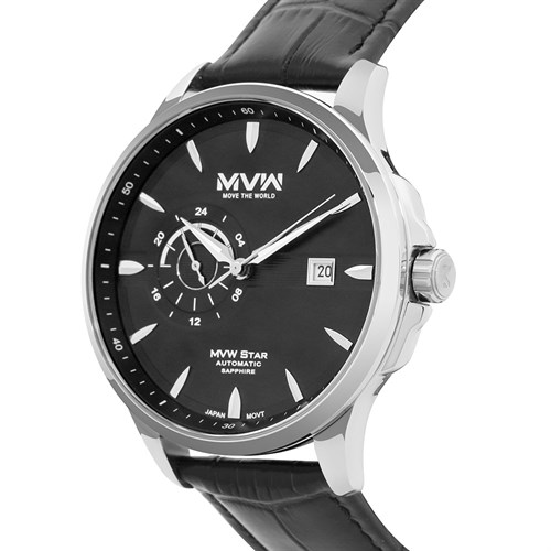 Đồng hồ MVW Star 42 mm Nam MLA001-01 Màu Đen