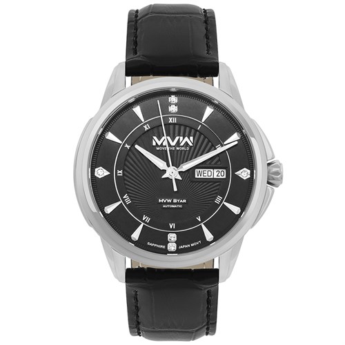 Đồng hồ MVW Star 41 mm Nam MLA002-02 Màu Đen