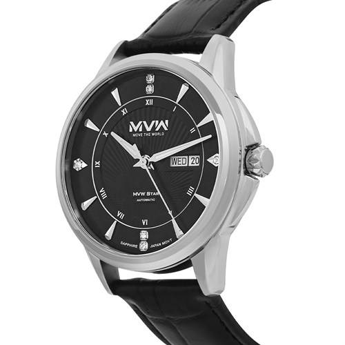 Đồng hồ MVW Star 41 mm Nam MLA002-02 Màu Đen