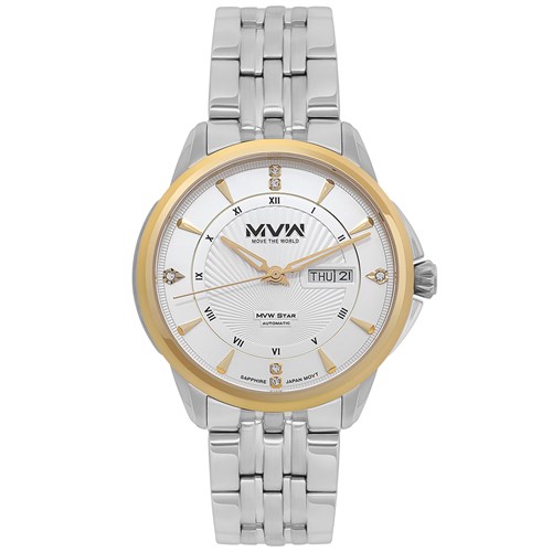 Đồng hồ MVW Star 41 mm Nam MSA001-02 Màu Bạc