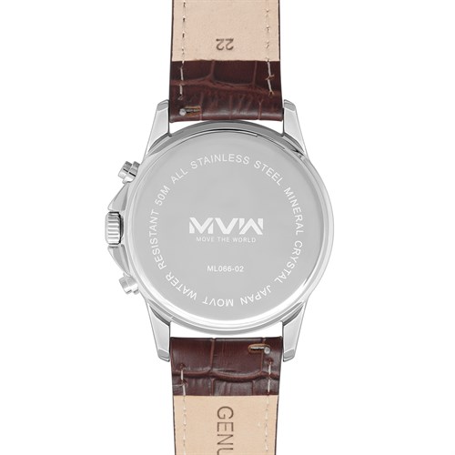 Đồng hồ MVW Sport 42 mm Nam ML066-02 Màu Nâu