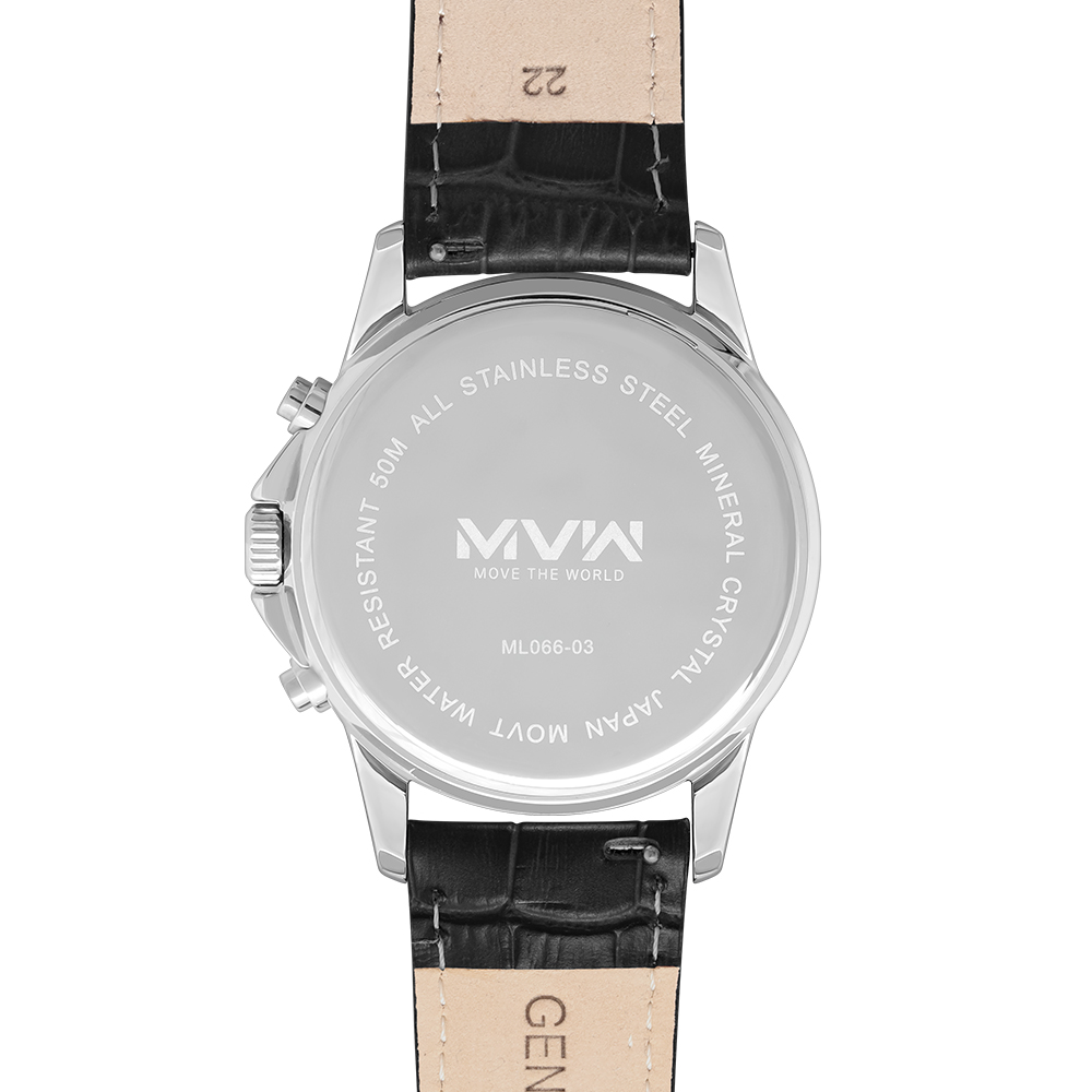 Đồng hồ MVW Sport 42 mm Nam ML066-03 Màu Đen