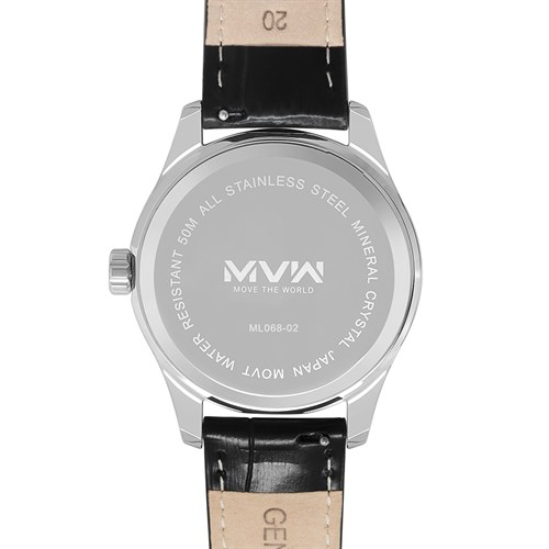 Đồng hồ MVW 41 mm Nam ML068-02 Màu Đen