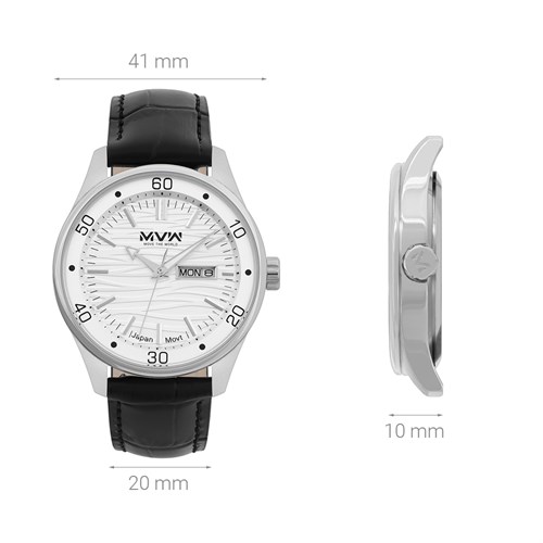 Đồng hồ MVW 41 mm Nam ML068-02 Màu Đen