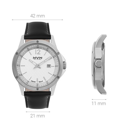 Đồng hồ MVW 42 mm Nam ML069-01 Màu Đen